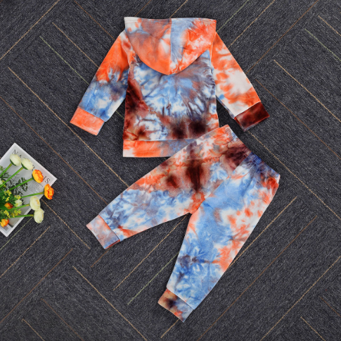 Tie Dye Hooded Sweatsuit Sets