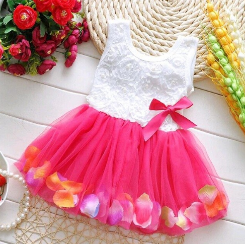 Tutu Dresses with Bow (Multiple Colors)