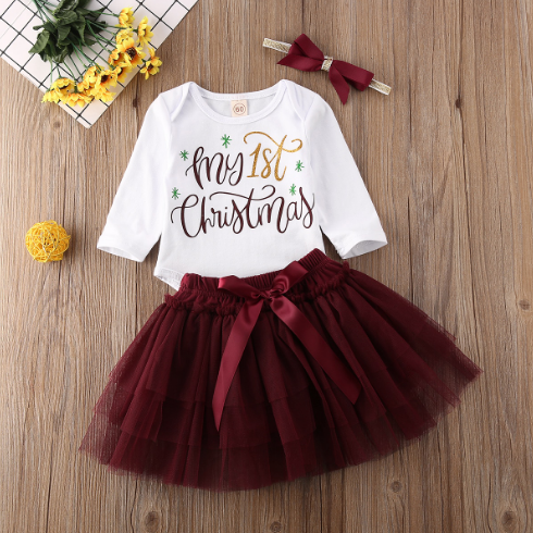 Baby's First Christmas Tutu Outfit