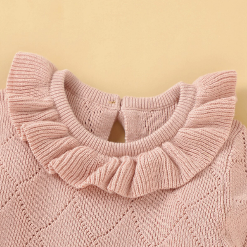 Angel Ruffles Knitted Dress