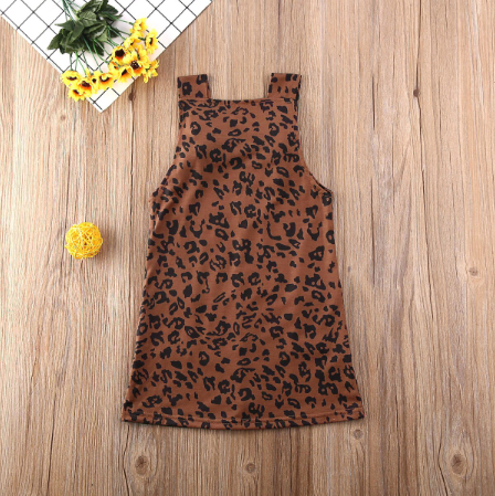 Leopard Overalls Dress