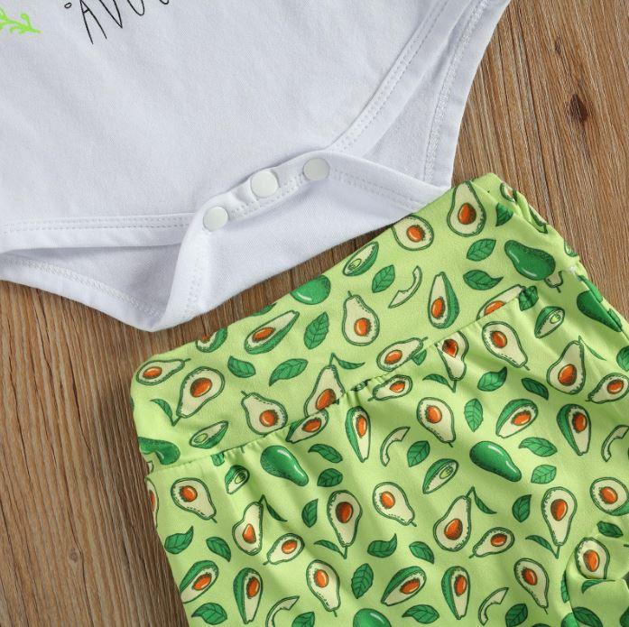 Avocado Outfit with Bow