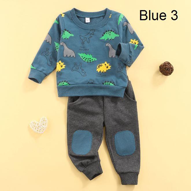 Dinosaurs Sweater with Knee Patch Pants