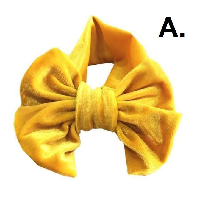 Velvet Bow Headband (Multiple Colors)