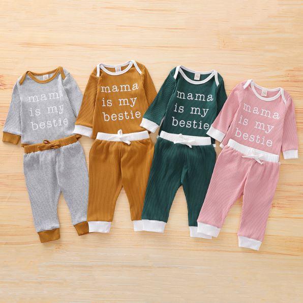 Mama is My Bestie Romper Pants Set