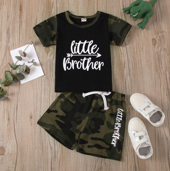 Camouflage Little Brother T-shirt with Shorts