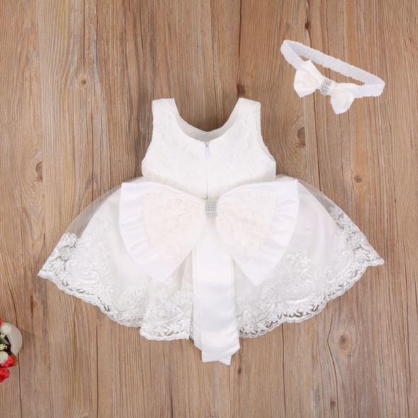 Lace Princess Baby Dress with Headband