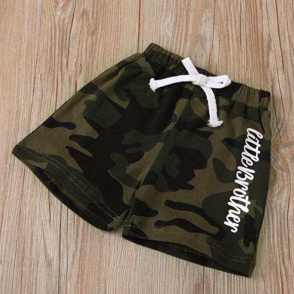 Camouflage Little Brother T-shirt with Shorts