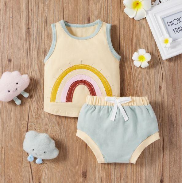 Rainbow Tank Top with Shorts