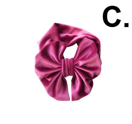 Velvet Bow Headband (Multiple Colors)