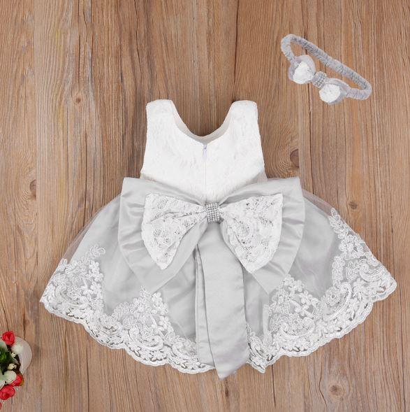 Lace Princess Baby Dress with Headband