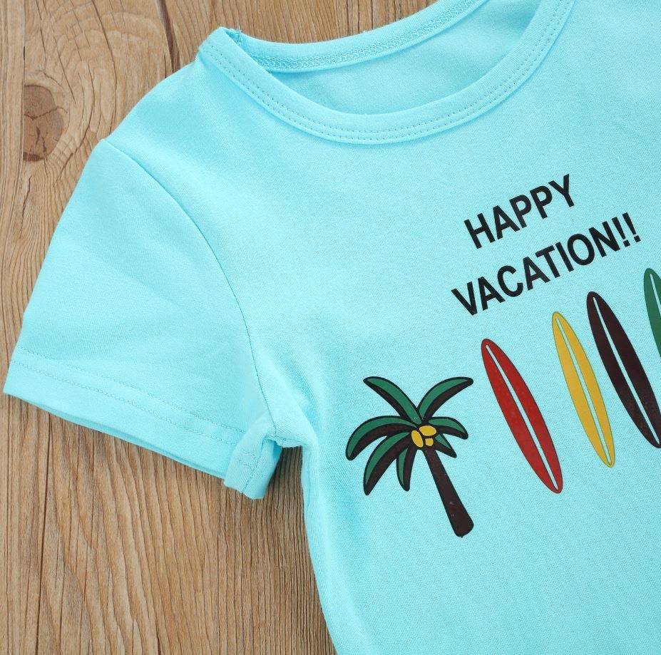 Happy Vacation Surfboard Outfit (2 Styles)