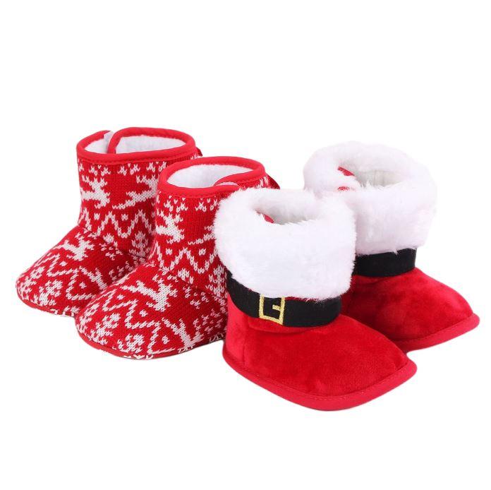 Slip On Christmas Booties