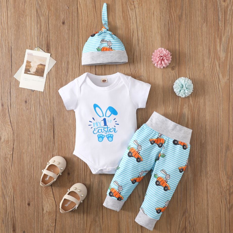 1st Easter Carrot Car 3 Piece Outfit