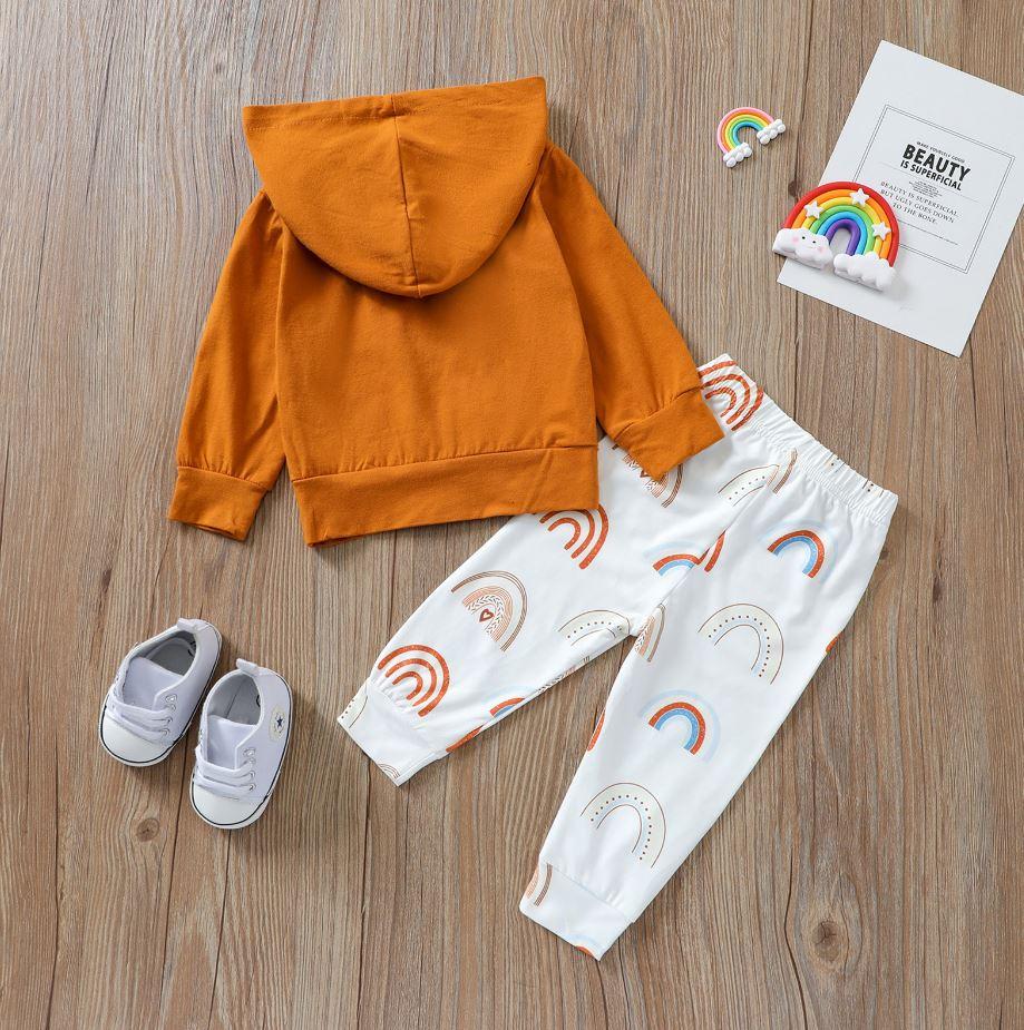 Rainbow Hoodie and Pants Set