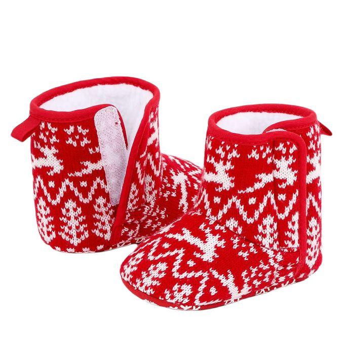 Slip On Christmas Booties