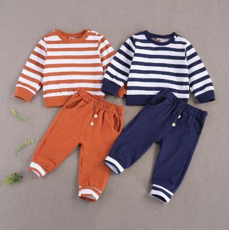 Striped Little Dude Outfit Set