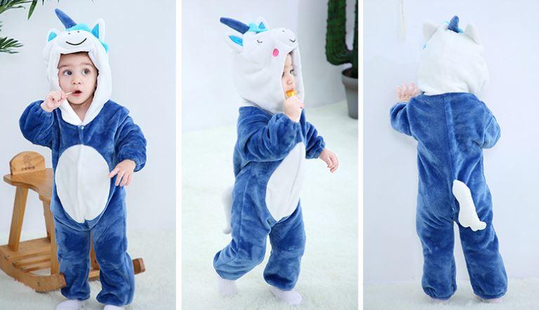 Unicorn Hooded Costume (Blue or Pink)