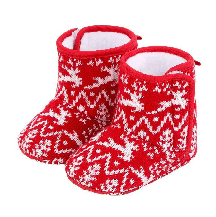 Slip On Christmas Booties