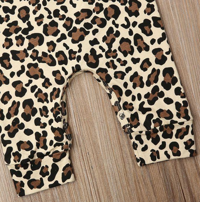 Matching Leopard Print Jogger Set and Rompers