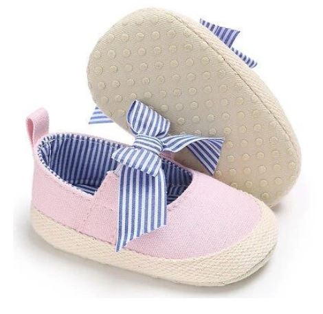 Bow Striped Shoes