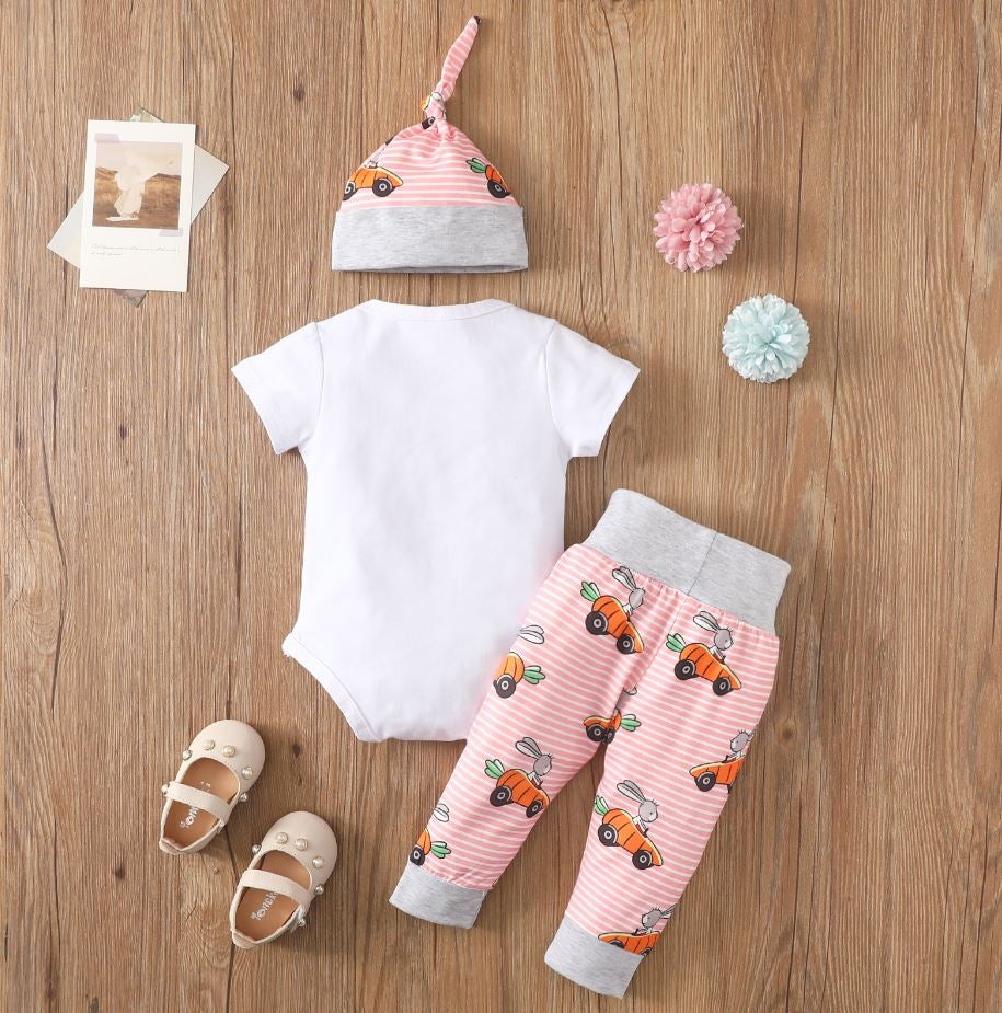 1st Easter Carrot Car 3 Piece Outfit