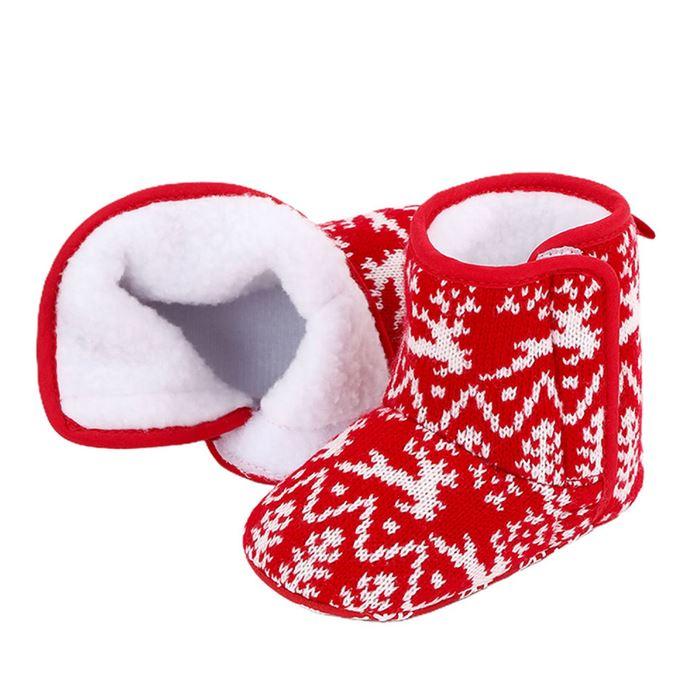 Slip On Christmas Booties