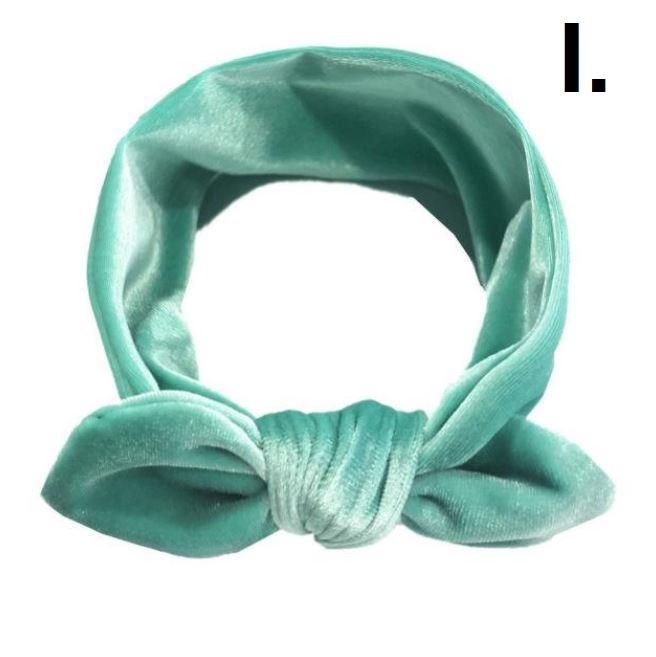 Velvet Bow Headband (Multiple Colors)