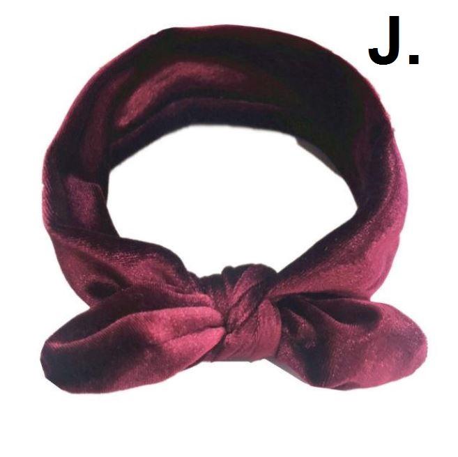 Velvet Bow Headband (Multiple Colors)