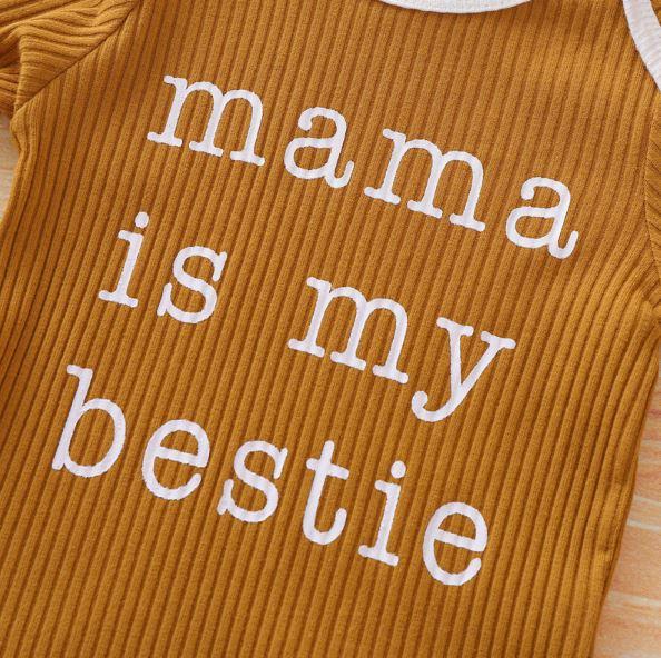 Mama is My Bestie Romper Pants Set