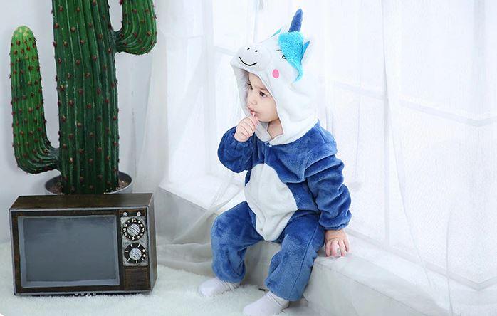 Unicorn Hooded Costume (Blue or Pink)