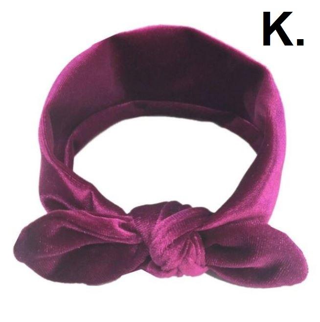 Velvet Bow Headband (Multiple Colors)