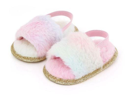 Fuzzy Fur Sandals