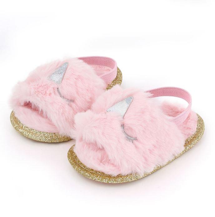 Fuzzy Fur Sandals