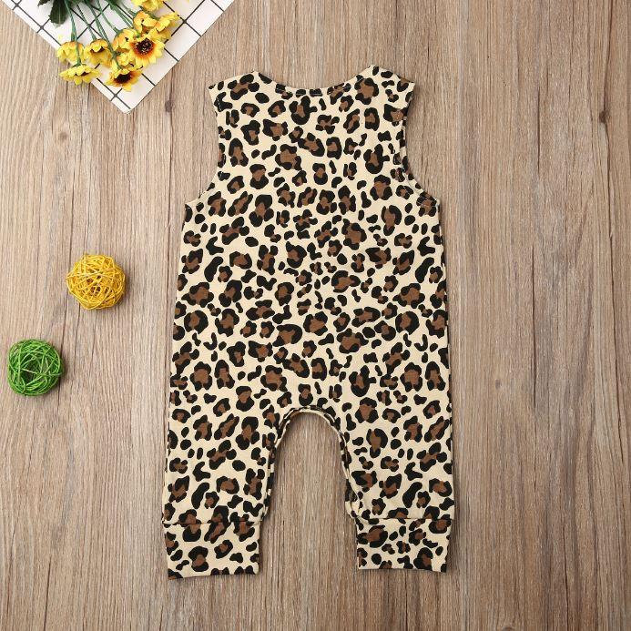 Matching Leopard Print Jogger Set and Rompers