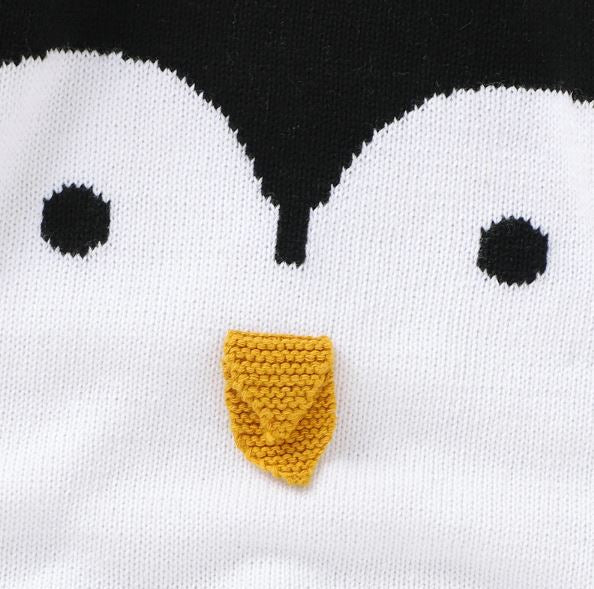 Knitted Penguin Romper