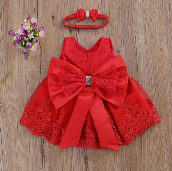 Lace Princess Baby Dress with Headband