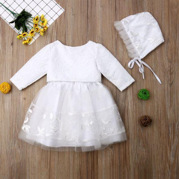 White Formal Lace Dress