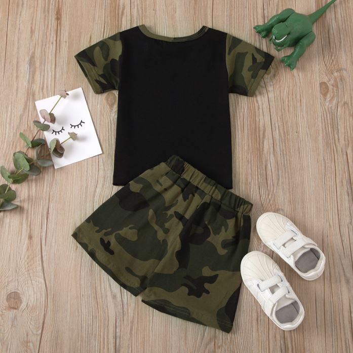 Camouflage Little Brother T-shirt with Shorts