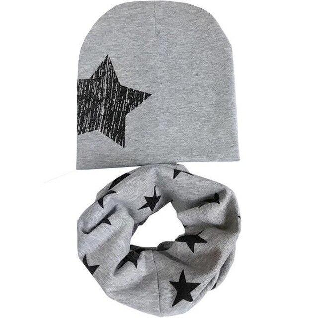 Star Beanie & Scarf Set (Multiple Colors)