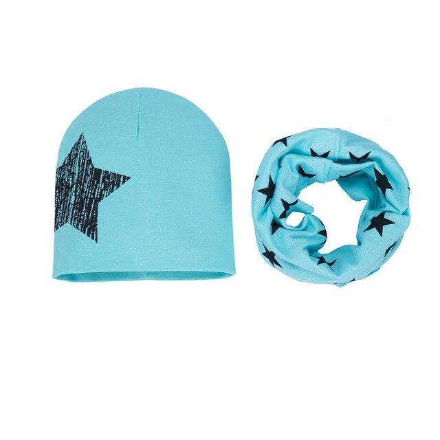 Star Beanie & Scarf Set (Multiple Colors)