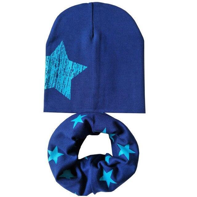 Star Beanie & Scarf Set (Multiple Colors)