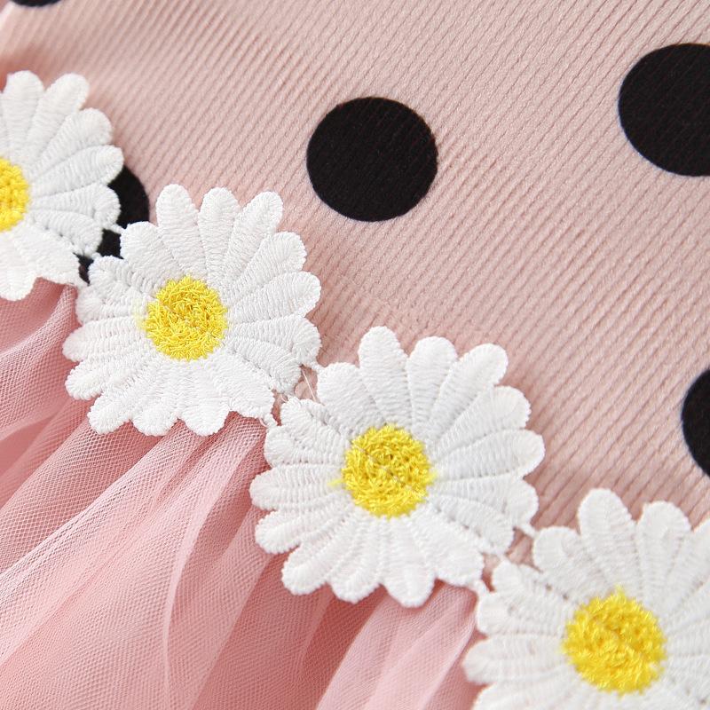 Polka Dot Daisy Tutu Dress (Multiple Colors)