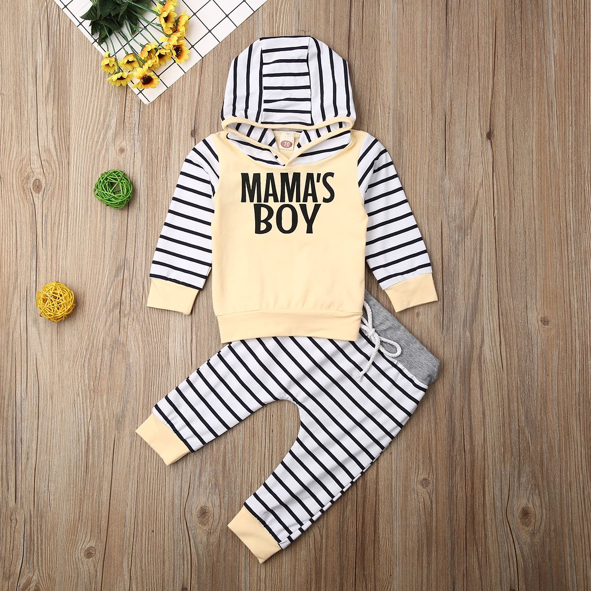 Striped Mama's Boy Outfit