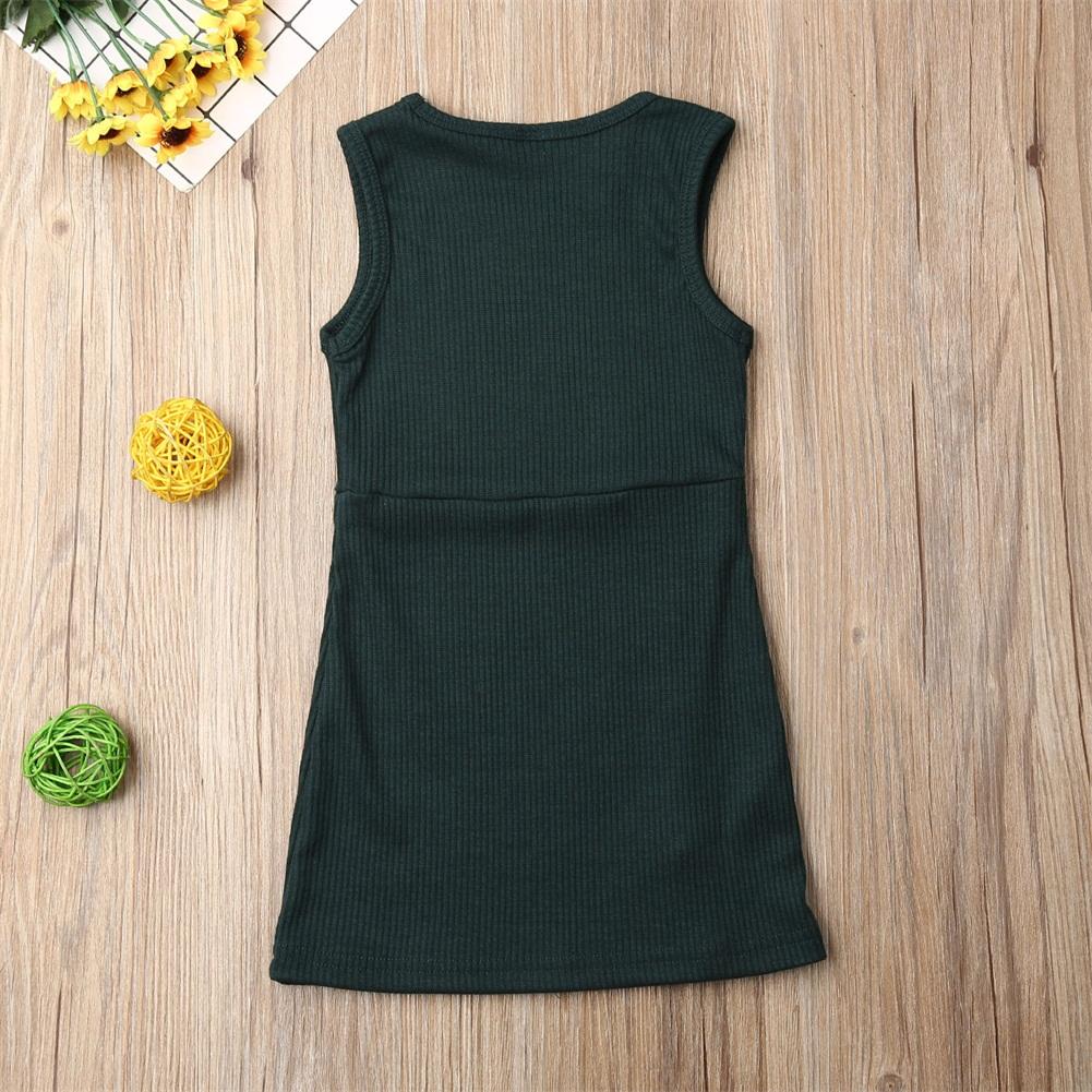 Solid Button Dress (Multiple Colors)