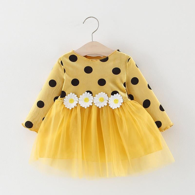 Polka Dot Daisy Tutu Dress (Multiple Colors)