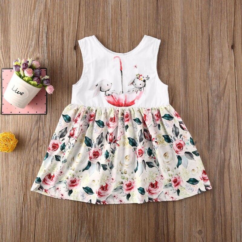 Bunny Umbrella Floral Matching Sister Onesie & Dress