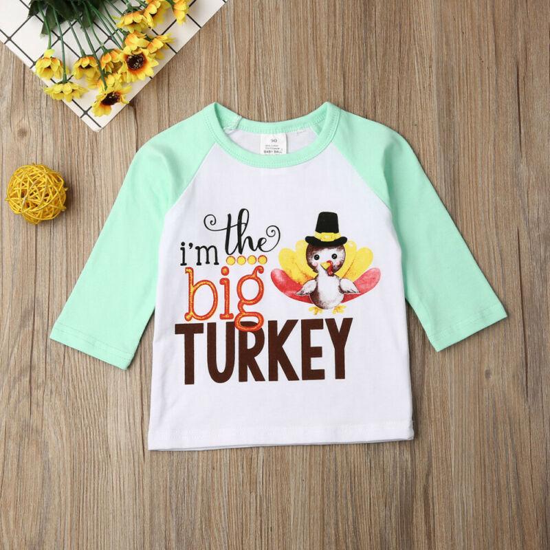 Big & Little Turkey Matching Shirt & Onesie