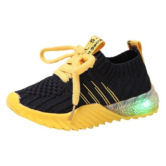 Neon Light Up Sporty Sneakers