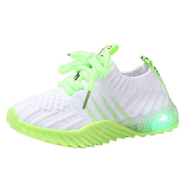 Neon Light Up Sporty Sneakers